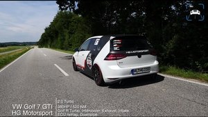 380 de cai pe puntea fata. Test de acceleratie cu Golf-ul care a primit turbina de R