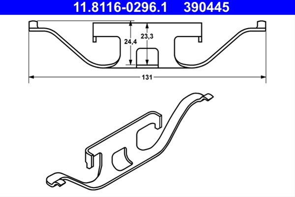 390445 Componenta Sistem Franare Ate Bmw 11.8116-0296.1