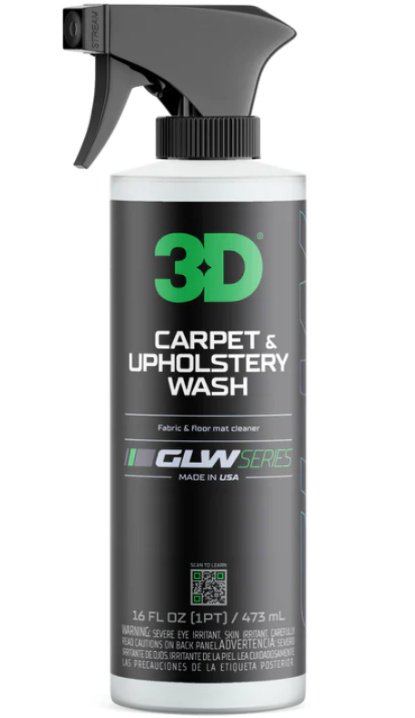 3D GLW Series Carpet &amp; Upholstery Wash Solutie Curatat Tapiterie 473ML 350OZ16