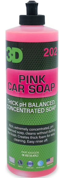 3D Pink Car Soap Sampon Auto PH Echilibrat 473ML 202OZ16