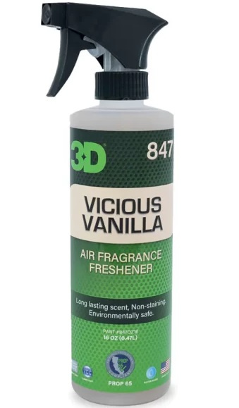 3D Vicious Vanilla Odorizant Auto 473ML 847OZ16