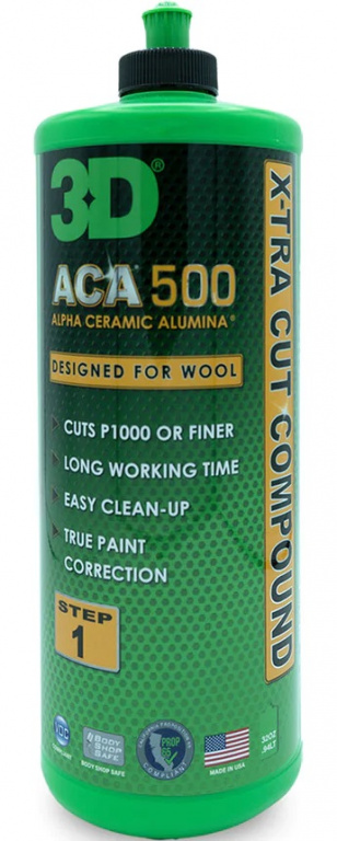 3D X-Tra Cut Compound Pasta Polish Abraziva ACA 500 946ML 500OZ32