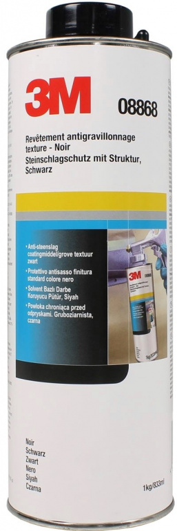 3M Antifon Texturat Supravopsibil Negru 1KG 08868