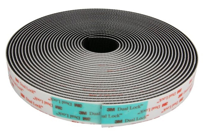 3M Banda Adeziva Cu Refixare Arici 10M Dual Lock Negru SJ3550