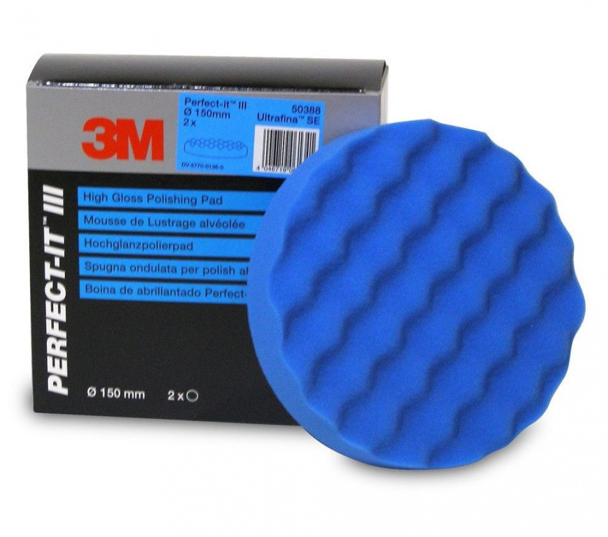 3M Burete Polish Albastru Valurit SE 203MM 50389