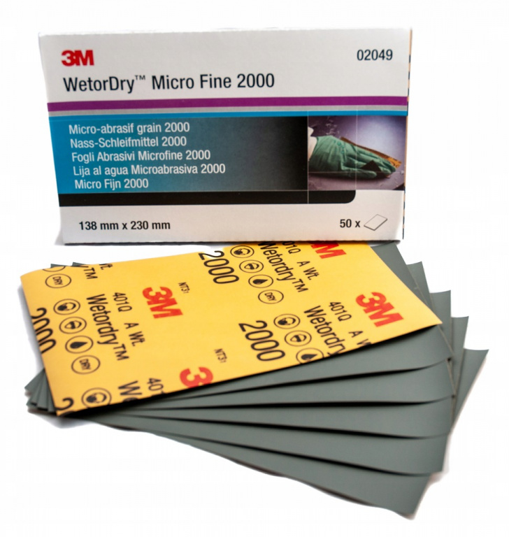 3M Coala Abraziva WetorDry Micro Fine 138X230MM P2000 02049