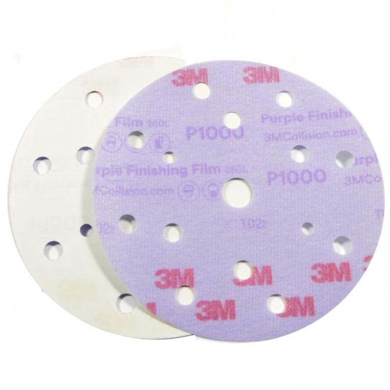 3M Disc Abraziv Hookit 260L P1000 15 Gauri 150MM 511573M