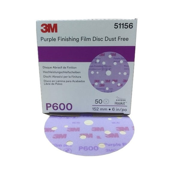 3M Disc Abraziv Hookit 260L P600 15 Gauri 150MM 511563M