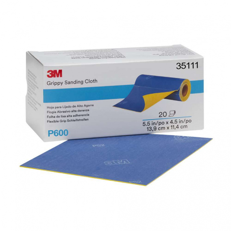 3M Hartie Abraziva Pe Suport Flexibil Aderent P600 139 x 114MM 351113M