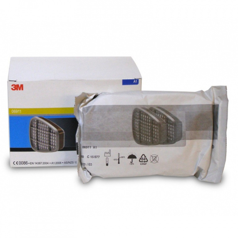 3M Set 2 Buc Filtru Vapori Organici A1 Pentru Masca Gaze 06911
