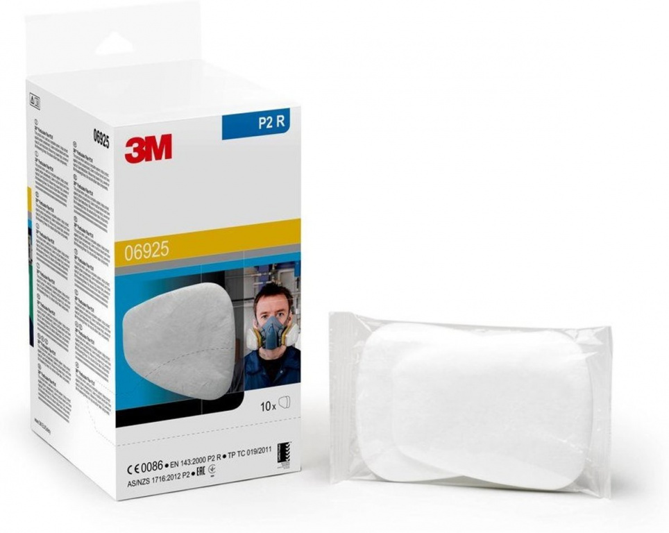3M Set 2 Buc Prefiltru Pentru Particule P2 Pentru Masca Gaze 06925