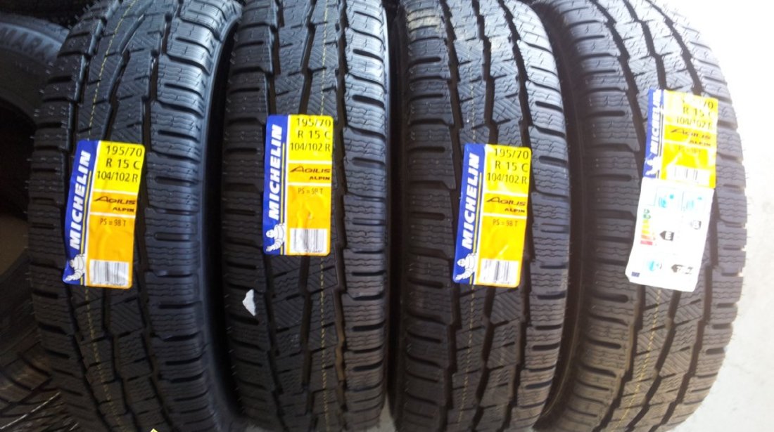 4 anvelope 195/70/15C Michelin de iarna noi