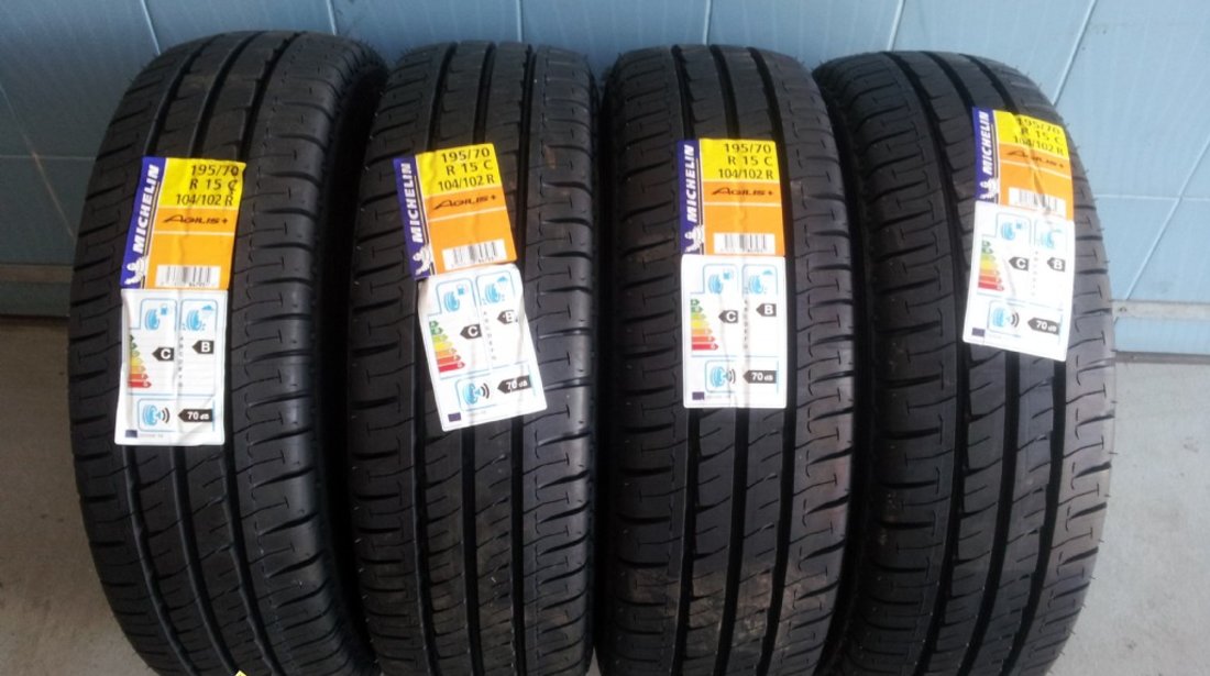 4 anvelope 195/70/15c michelin de vara noi