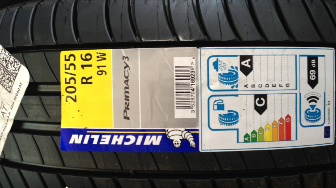 4 anvelope 205/55/16 michelin de vara noi