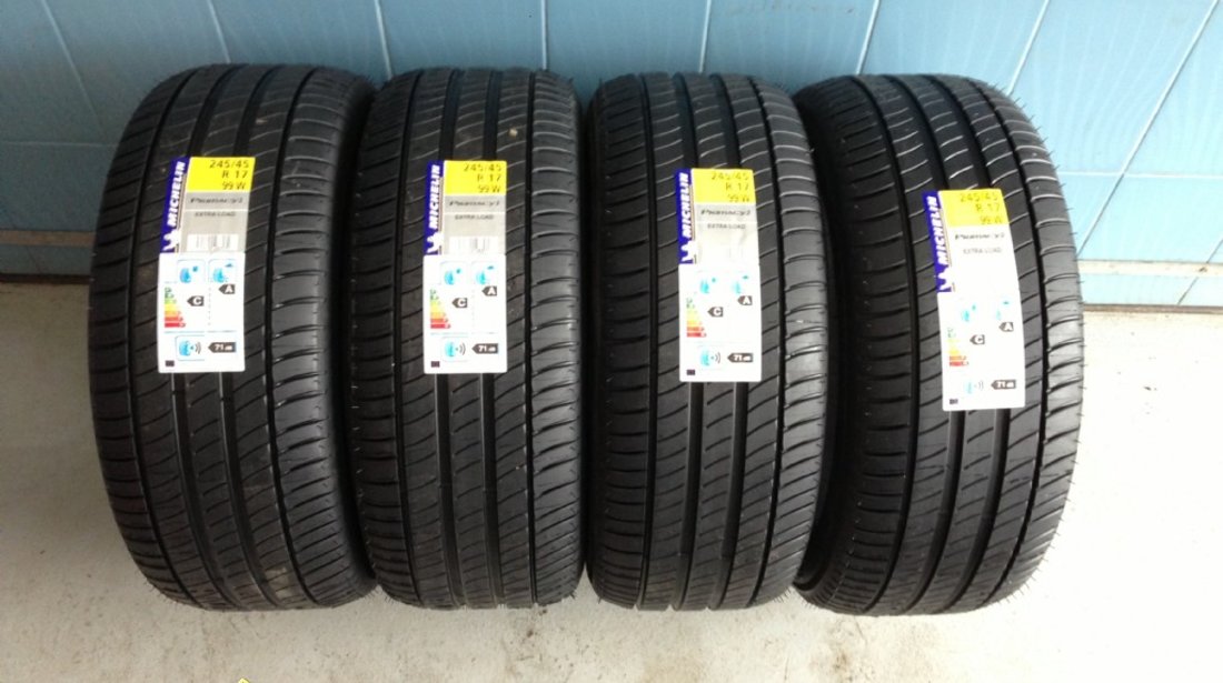 4 anvelope 245/45/17 michelin de vara noi