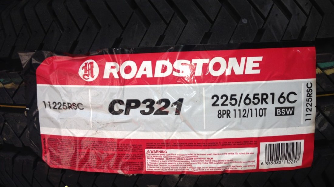 4 anvelope noi de vara Roadstone 225/65R/16C