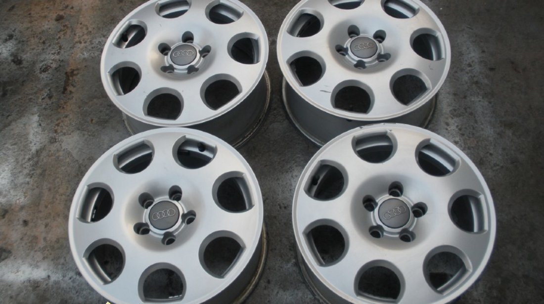 4 jante aliaj pe 16" originale audi 5x112 pt vw ,seat ,skoda ,audi 1000 ron toate4