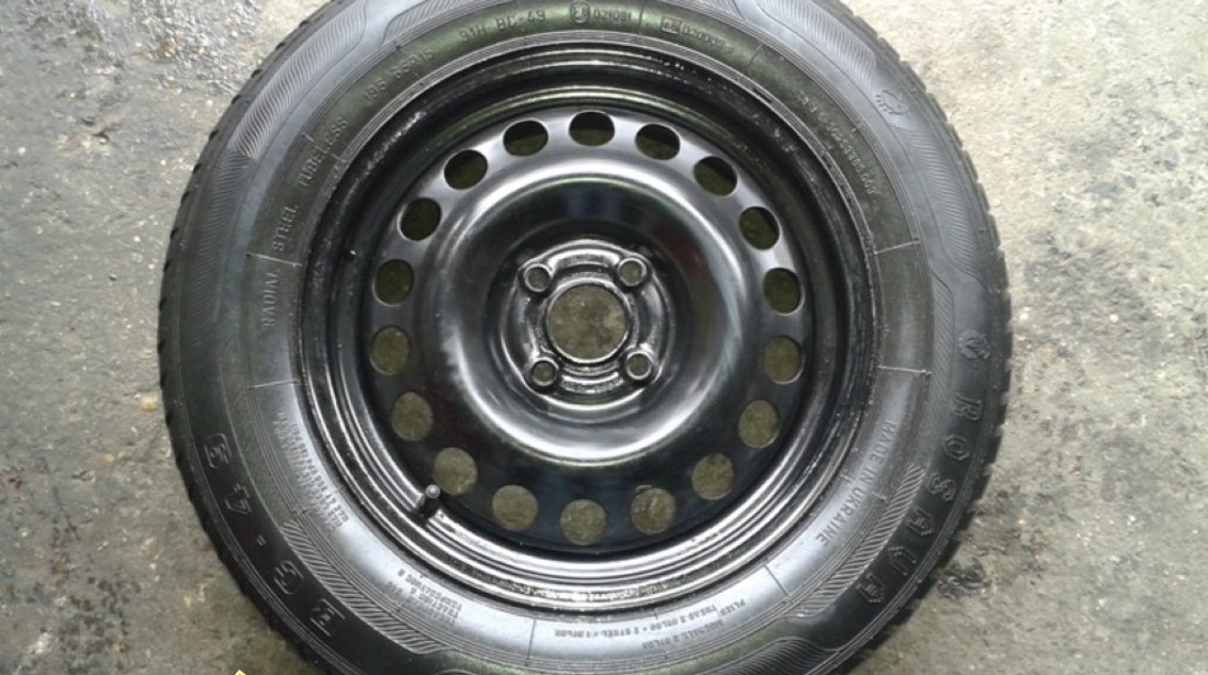 4 JANTE DE TABLA ORIGINALE OPEL PE 15 PRINDERE 4X100 PLUS CAPACE ORIGINALE OPEL BONUS