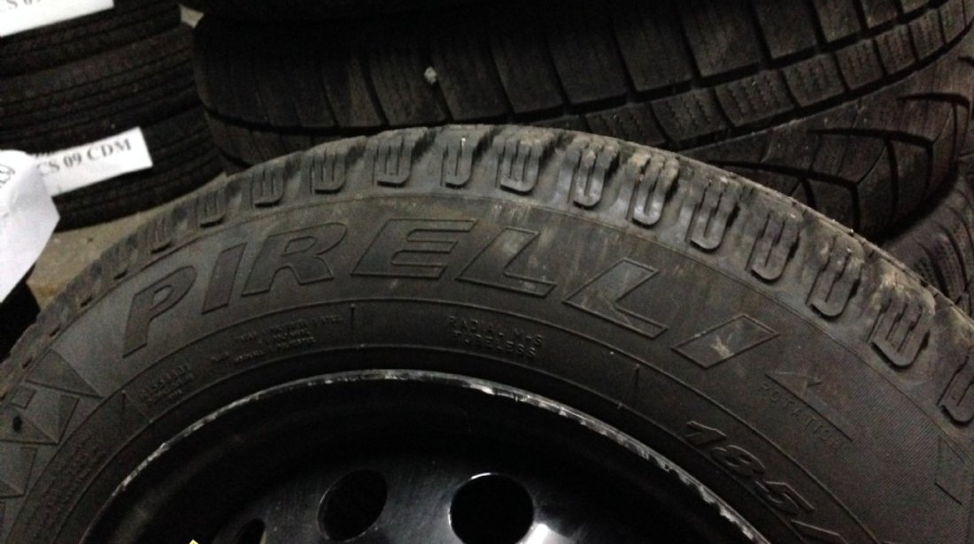 4 Jante Tabla Logan Cauciucuri Pirelli185 65 R15