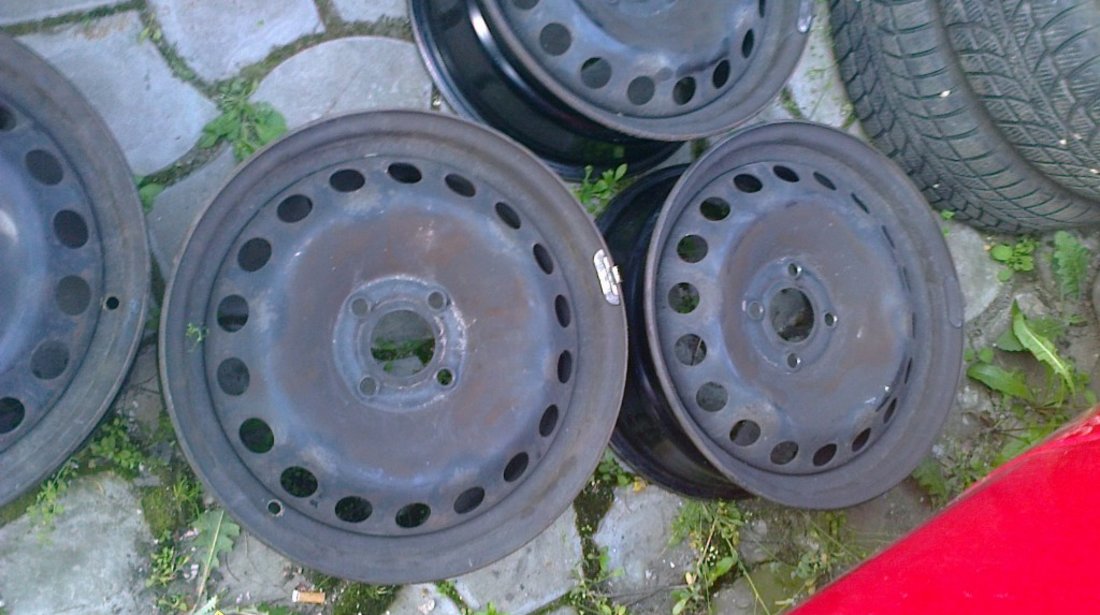 4 jante tabla renault megane 2 diametru 15 4x100mm ET45