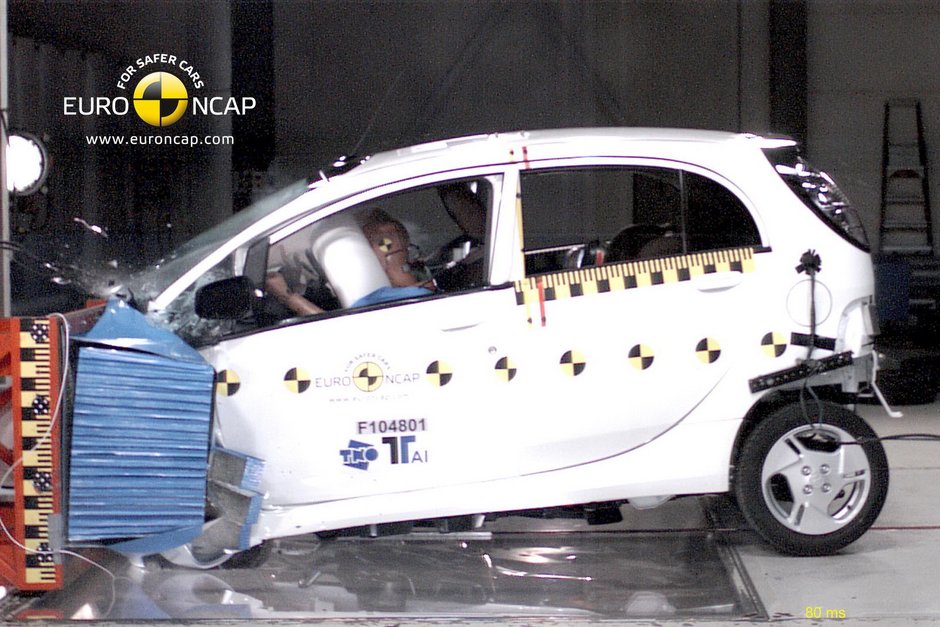 4 stele pentru Mitsubishi i-MiEV, prima masina electrica testata de Euro NCAP