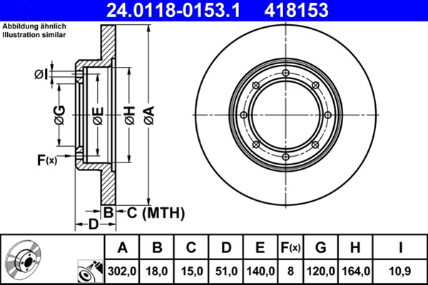 418153 Disc Frana Livrabil Numai Pereche Ate Renault 24.0118-0153.1