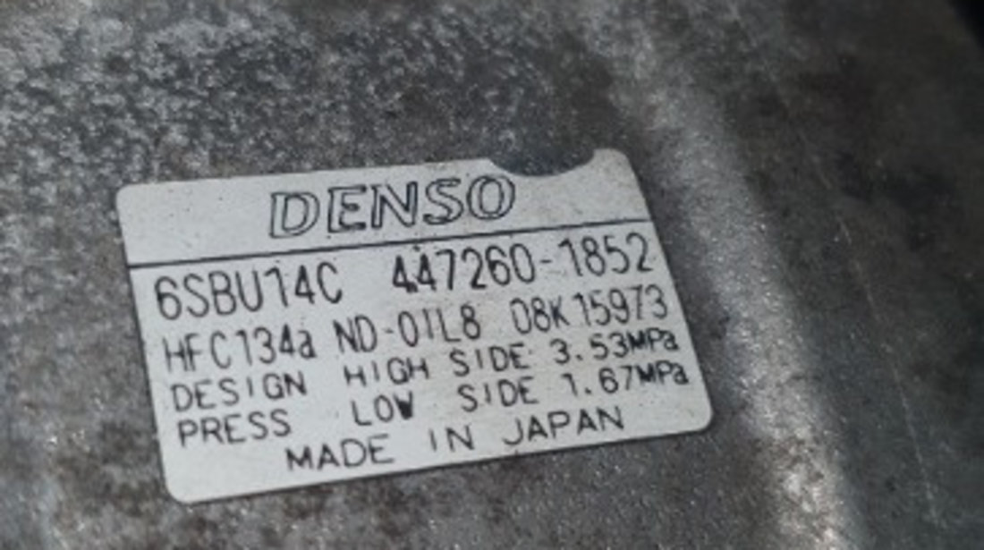 447260-1852, 6SBU14C Compresor AC BMW Seria 1 (E81) 2.0 d diesel tip motor N47