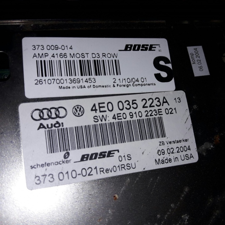 4e0 035 223 a amplificator audi a8 2002-2009