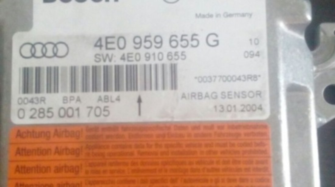 4e0 959 655 g senzor airbag audi a 8 2002-2009