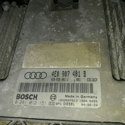 4e0907401b calculator ecu motor Audi A8 3.0tdi quattro asb 233hp 0281012151