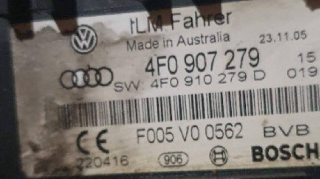 4F0907279 Calculator confort Audi A6 (4F2, C6) Fab: 2004 - 2010