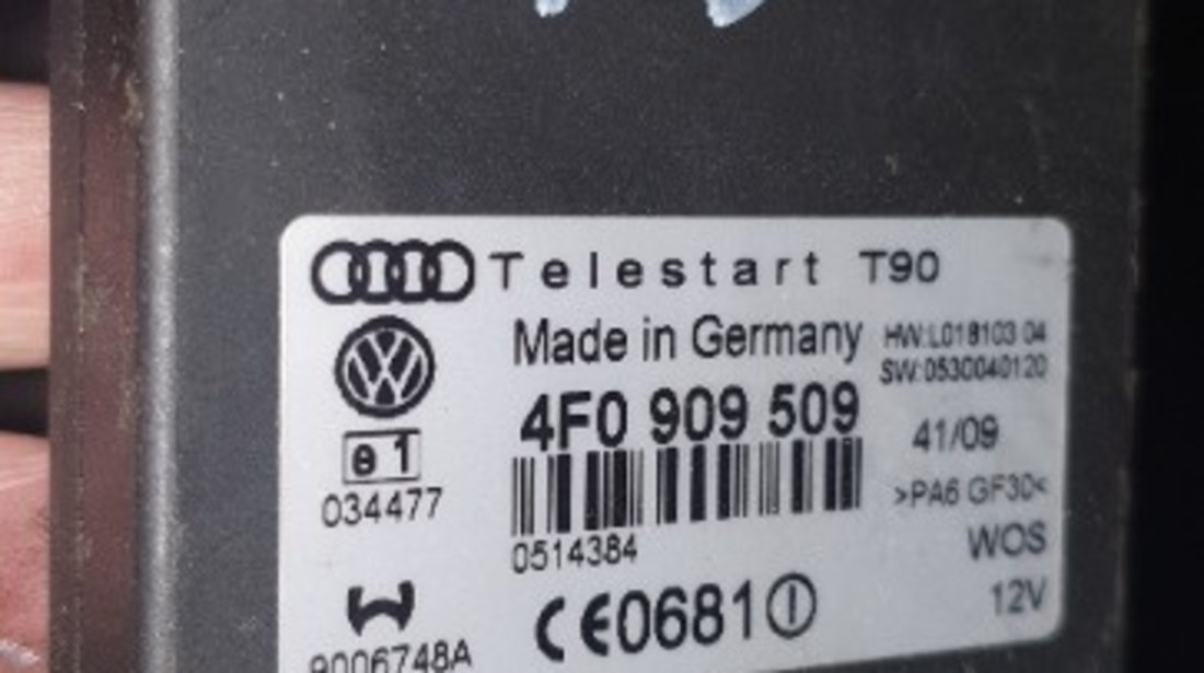 4F0909509 Modul/ Calculator webasto Volkswagen, Audi, Skoda, Seat Fab: 2004 - Prezent