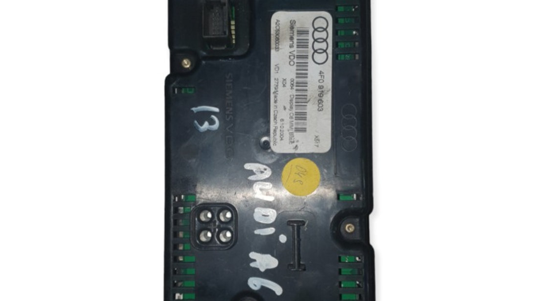 4F0919603 Display navigatie Audi A6 Avant (4F5, C6) Fab: 2005 - 2010