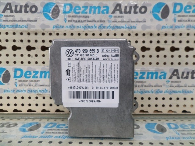 4F0959655B Calculator airbag Audi A6 Avant (4F5, C6) 2.0tdi bre,blb