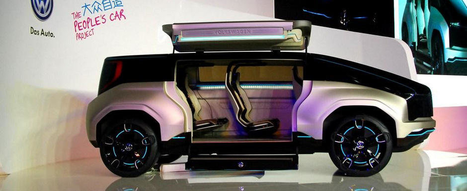 4Fun, conceptul monovolum hibrid la standul Volkswagen de la Shanghai 4Fun, conceptul monovolum hibrid la standul Volkswagen de la Shanghai