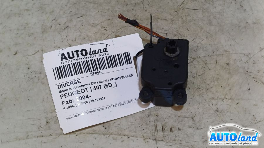 4puh19e616ab Motoras Aeroterma Din Lateral Peugeot 407 6D 2004