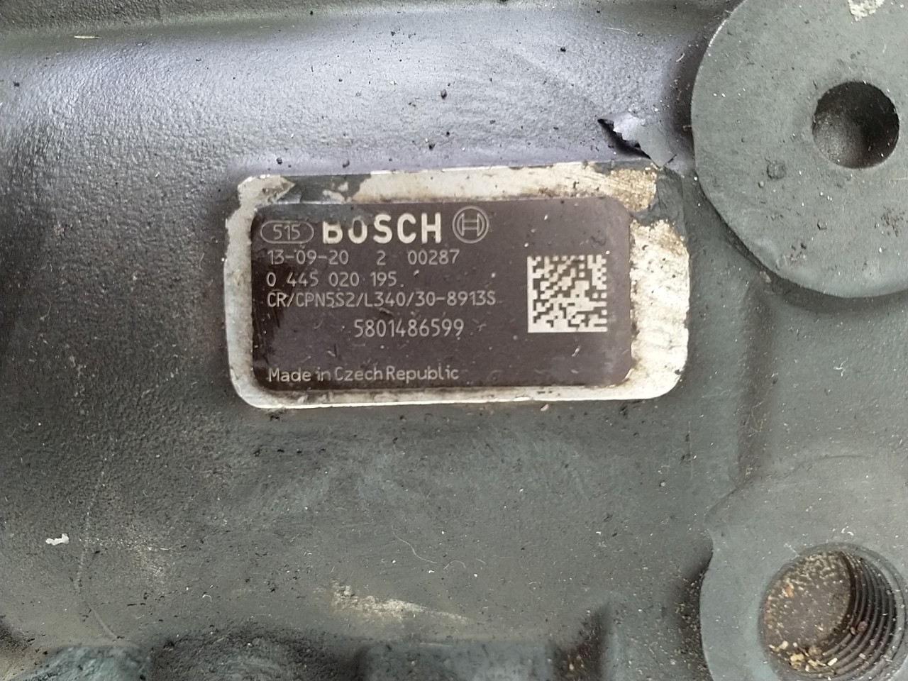 5801486599 Bosch 0445020195 Pompa Inalta Presiune Iveco Stralis AD AS AT Trakker AD New Holland T9