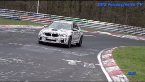 600 CP in actiune. Noul BMW M5, surprins in teste la Nurburgring