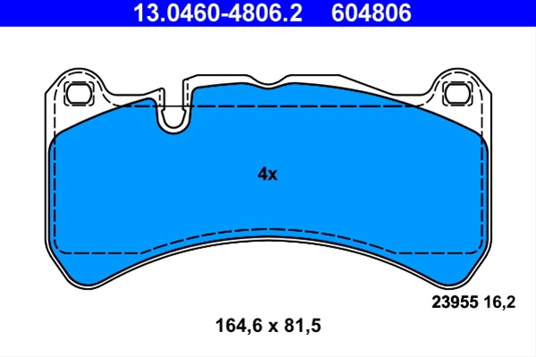 604806 Set Placute Frana Ate Mercedes-Benz 13.0460-4806.2