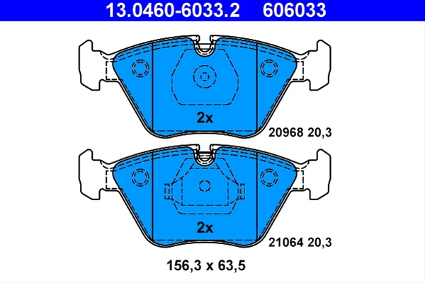 606033 Set Placute Frana - Ate Bmw 13.0460-6033.2