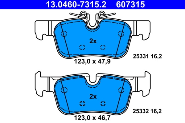 607315 Set Placute Frana Ate Bmw 13.0460-7315.2