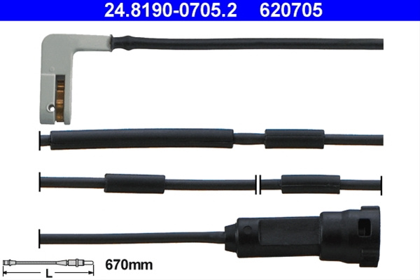 620705 Senzor Uzura Frana - Ate Vauxhall 24.8190-0705.2