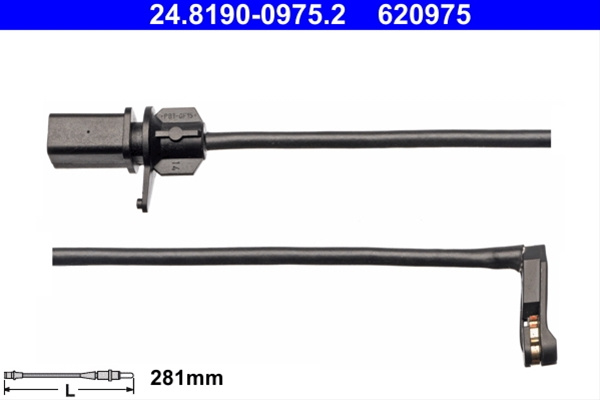 620975 Senzor Uzura Placute Frana Ate Vag 24.8190-0975.2