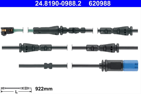 620988 Senzor Uzura Placute Frana Ate Bmw 24.8190-0988.2