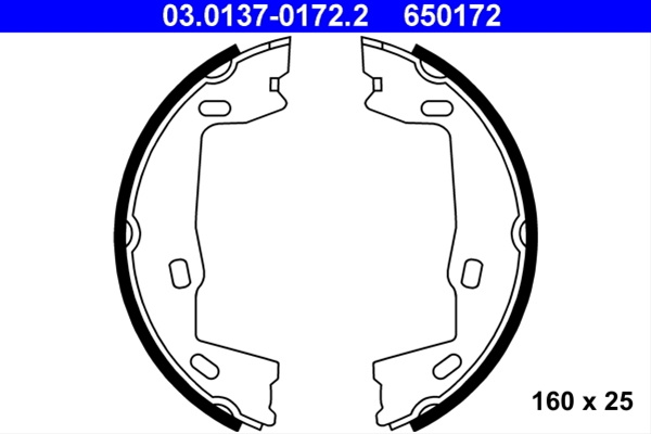 650172 Set Saboti Frana Ate Opel 03.0137-0172.2