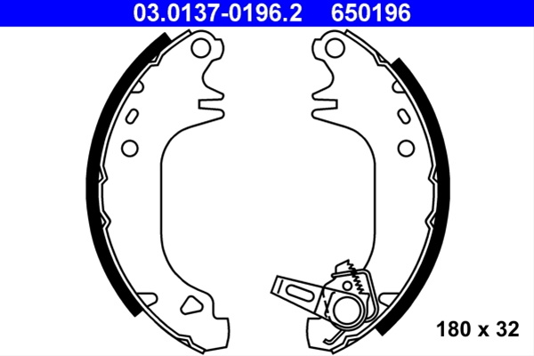 650196 Set Saboti Frana - Ate Peugeot 03.0137-0196.2