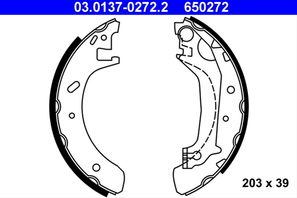 650272 Set Saboti Frana Ate Ford 03.0137-0272.2