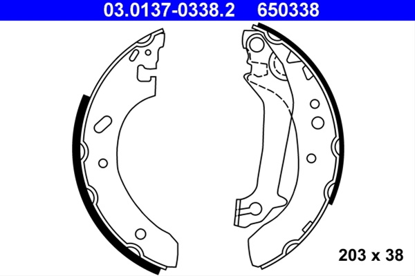 650338 Set Saboti Frana Ate Ford 03.0137-0338.2