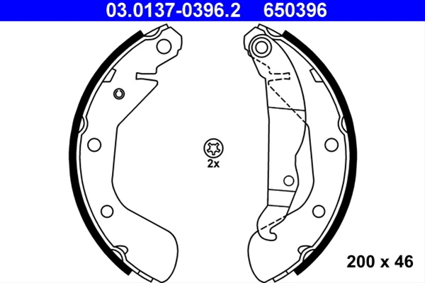 650396 Set Saboti Franaate Ate Opel 03.0137-0396.2
