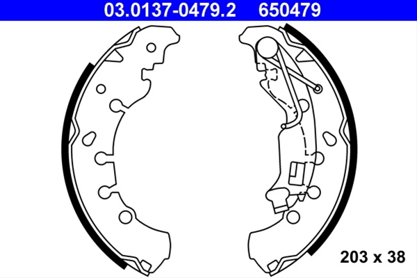 650479 Set Saboti Frana Ate Piaggio 03.0137-0479.2